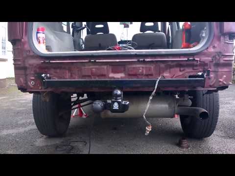 how to fit a towbar on a nissan x trail