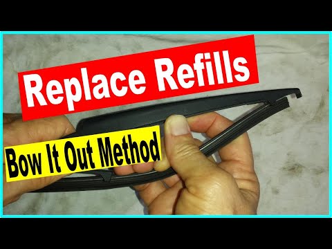 How to change rear wiper blade refill or insert – Option 1