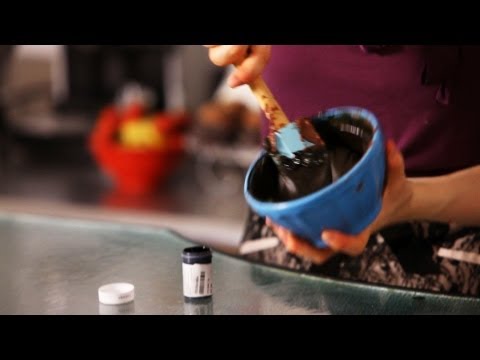how to dye icing black