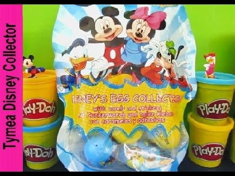 Mickey Mouse Minnie Mouse Play Doh Kinder Surprise Eggs Minnie Mickey Goofly Daisy Donald Duck