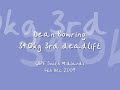 Dean Bowring 340kg (raw) 3rd deadlift - GBPF South Midlands 2009