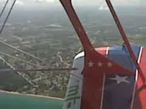 Saluting the EAA: Barrel Roll at 3000 feet above Lake Michigan