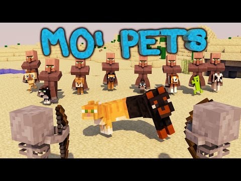 Minecraft | MO' PETS MOD Showcase! (Baby Pets, DogCatPlus, Minions)