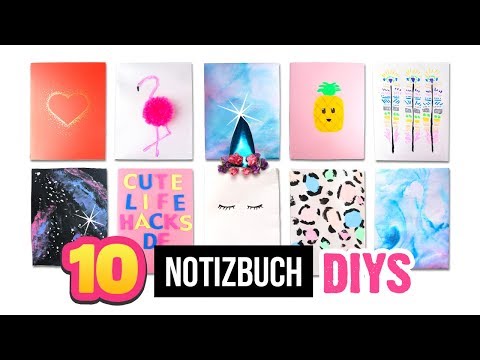 10 EINFACHE NOTIZBUCH DIYs 📓😍 Kalender + Planner Tipps Papier Bastel Anleitung
