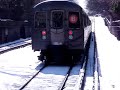 R68 (B) train leaving Newkirk Ave.