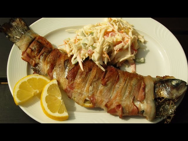 Forelle im Speckmantel gegrillt und mit Kräutern gefüllt | Topfgucker-TV