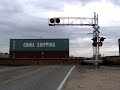 BNSF 5438 & BNSF ???? through West Barstow ( Double Trains )