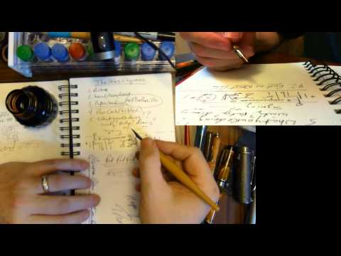 how to write with a fountain pen