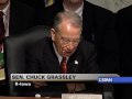 Sen. Charles Grassley Jokes After Protest Disrupt Hearing