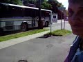 bus 5013 on S66 pulling away from bus stop bus 5013 on S66 pulling away from bus stop