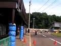 急制動の教習風景