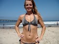 Sexy Swimsuit Model Bikini Model Malika in Ocean Beach San Diego