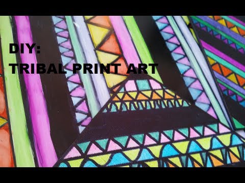how to draw tribal print