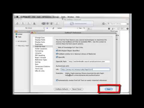 how to sync endnote with word mac