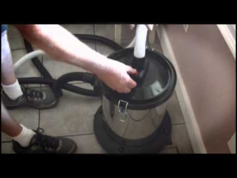how to unclog a central vacuum system