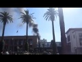 حريق بمبنى البرلمان المعربي