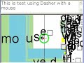 Writing sentences with a red ball using Dasher and RoboRealm