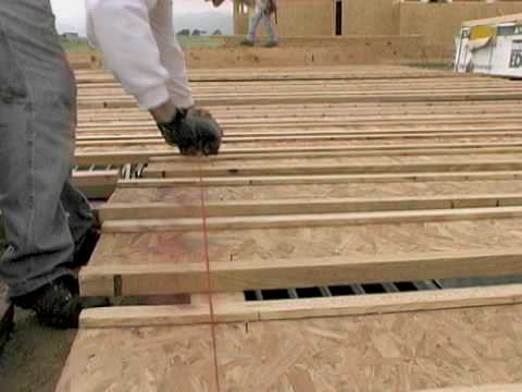 how to properly support floor joist