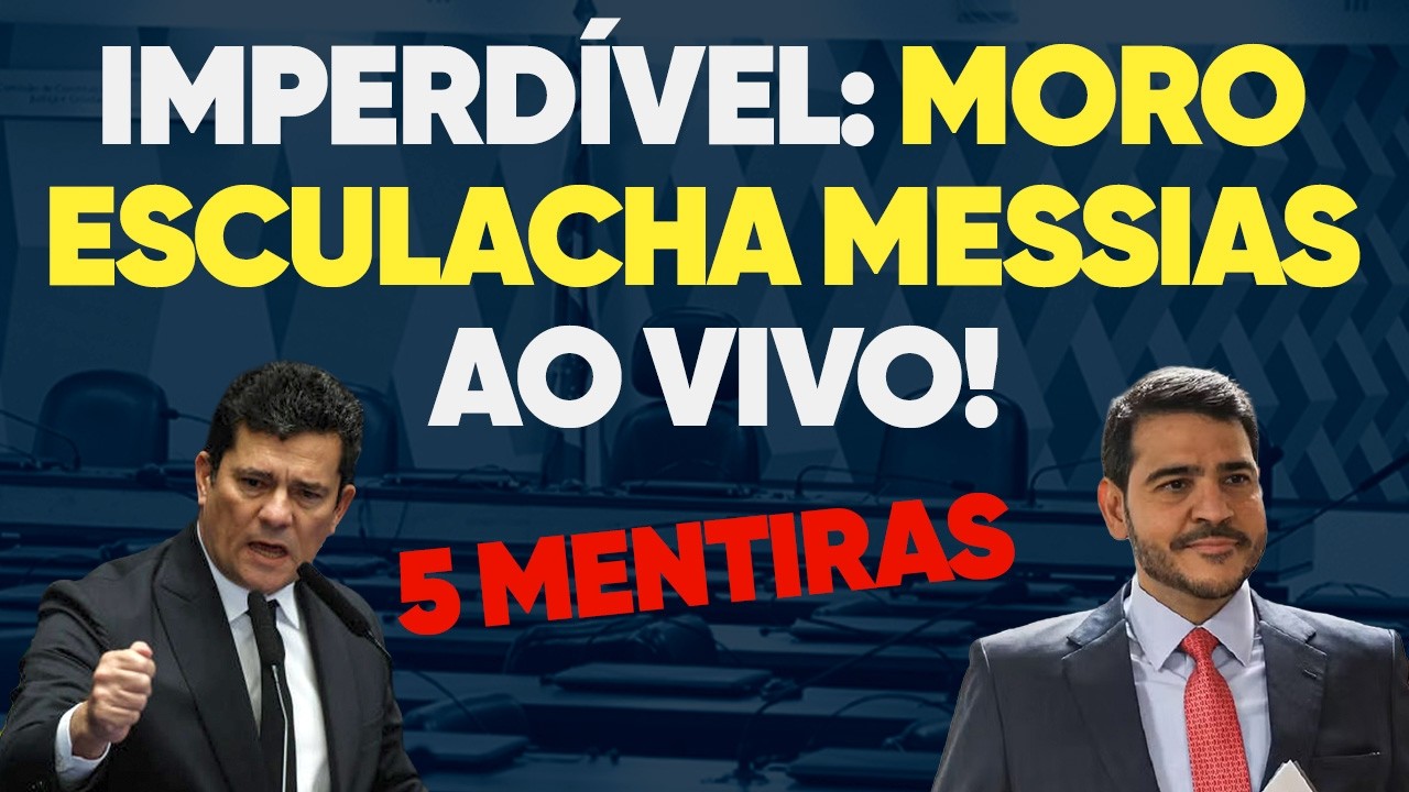 IMPERDÍVEL! Moro ESCULACHA Messias e mais: 5 MENTIRAS na sabatina!