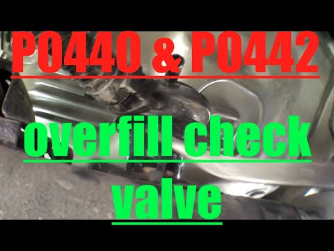 P0440 P0442 DIY How to replace install overfill check valve 2000 Toyota Camry