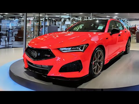 New Acura TLX Type S 2023 Sport Luxury Sedan Turbo V6 Super Handling All-Wheel Interior And Exterior