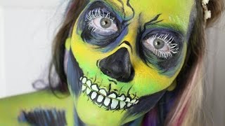 Grinch Skele-Zombie Body Paint Timelapse