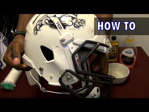 how to whiten football gloves