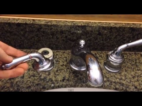 how to take off sink knobs