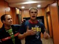 Cantando en un vending en fiestas de cintruénigo
