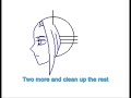 Side view of anime boy's head