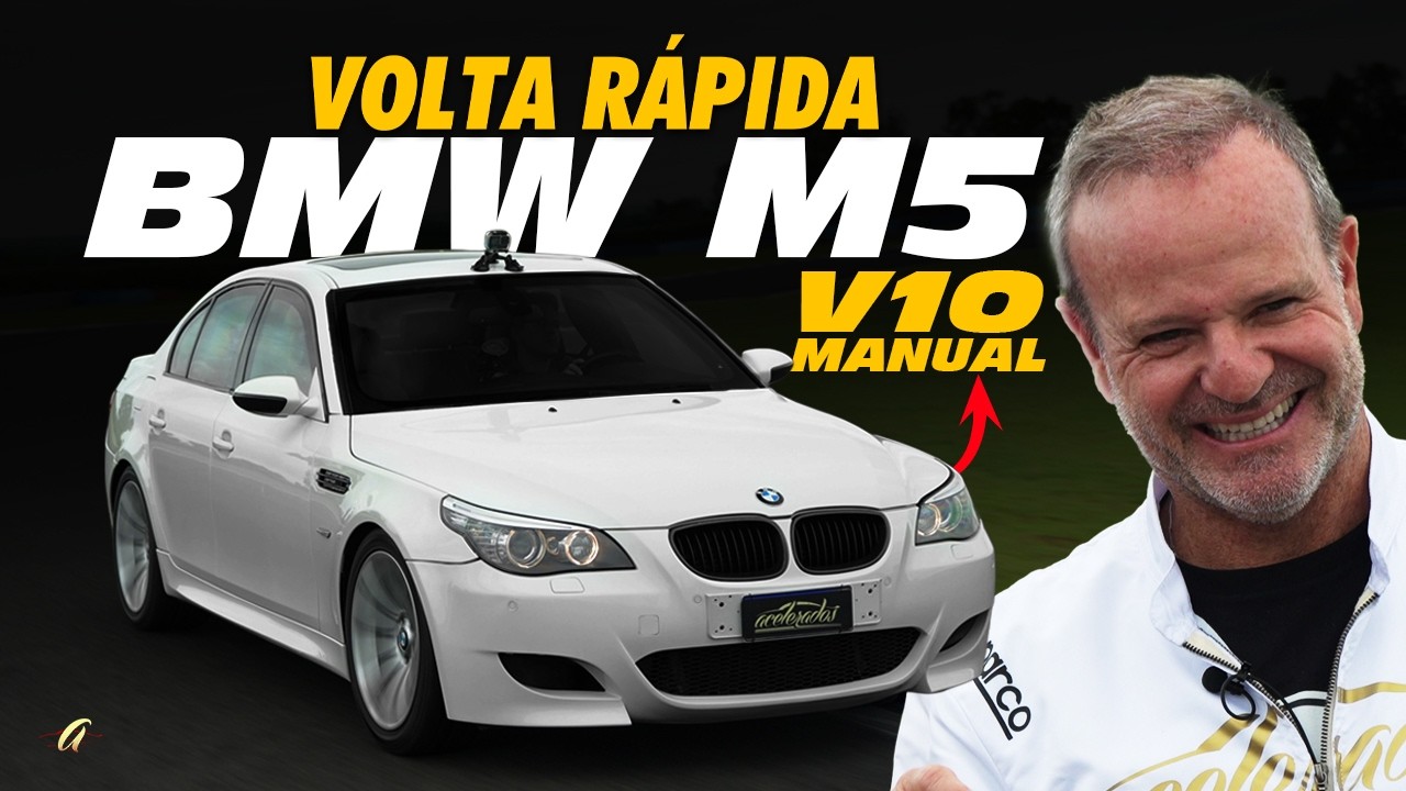 BMW M5 MANUAL COM V10 DA WILLIAMS F1 NA VOLTA RÁPIDA!
