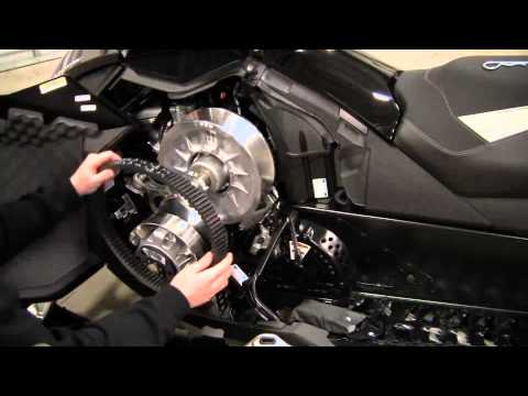 how to change a snowmobile belt