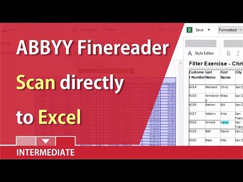 Scan documents into Excel with ABBYY Finereader by Chris Menard