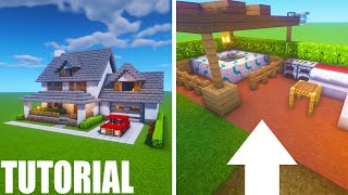 Minecraft Tutorial: How To Make A Modern Suburban House 1 Part 2 