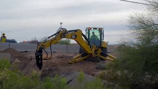 Watch this video to see different Cat® hydraulic hammers in action.