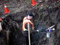 Excavating For A Water Service Excavating For A Water Service