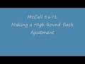 Learn to sew and tissue fit McCall 5671 Do a highround back adjustment