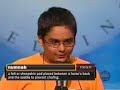 Spelling Bee Finals [numnah vs. numnuts]