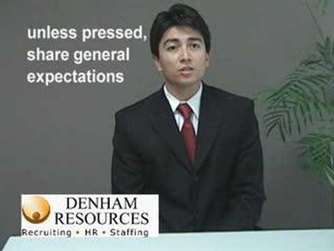 how to provide salary expectations