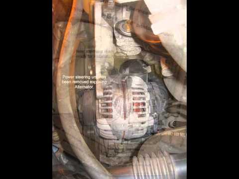 Test and replace alternator in 1999 Volvo V70