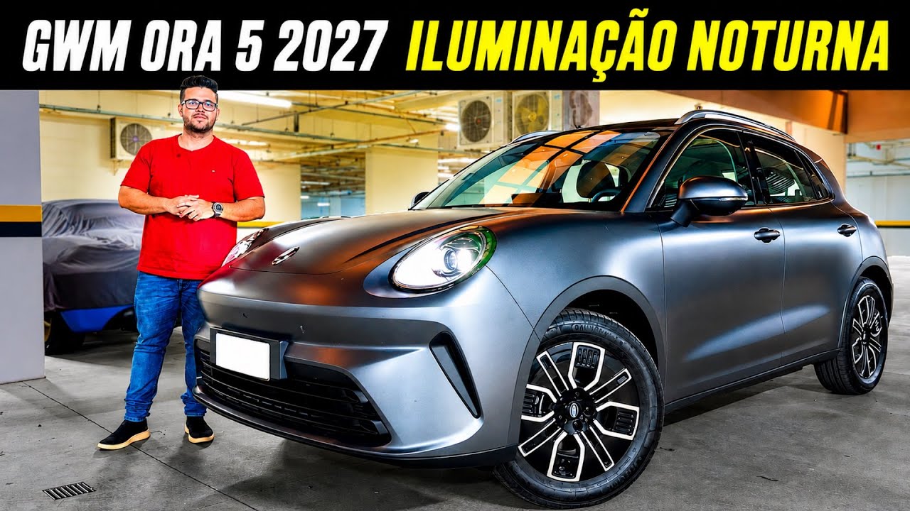 POR DENTRO DO NOVO GWM ORA 5 2027 PELA NOITE - SURPREENDE?