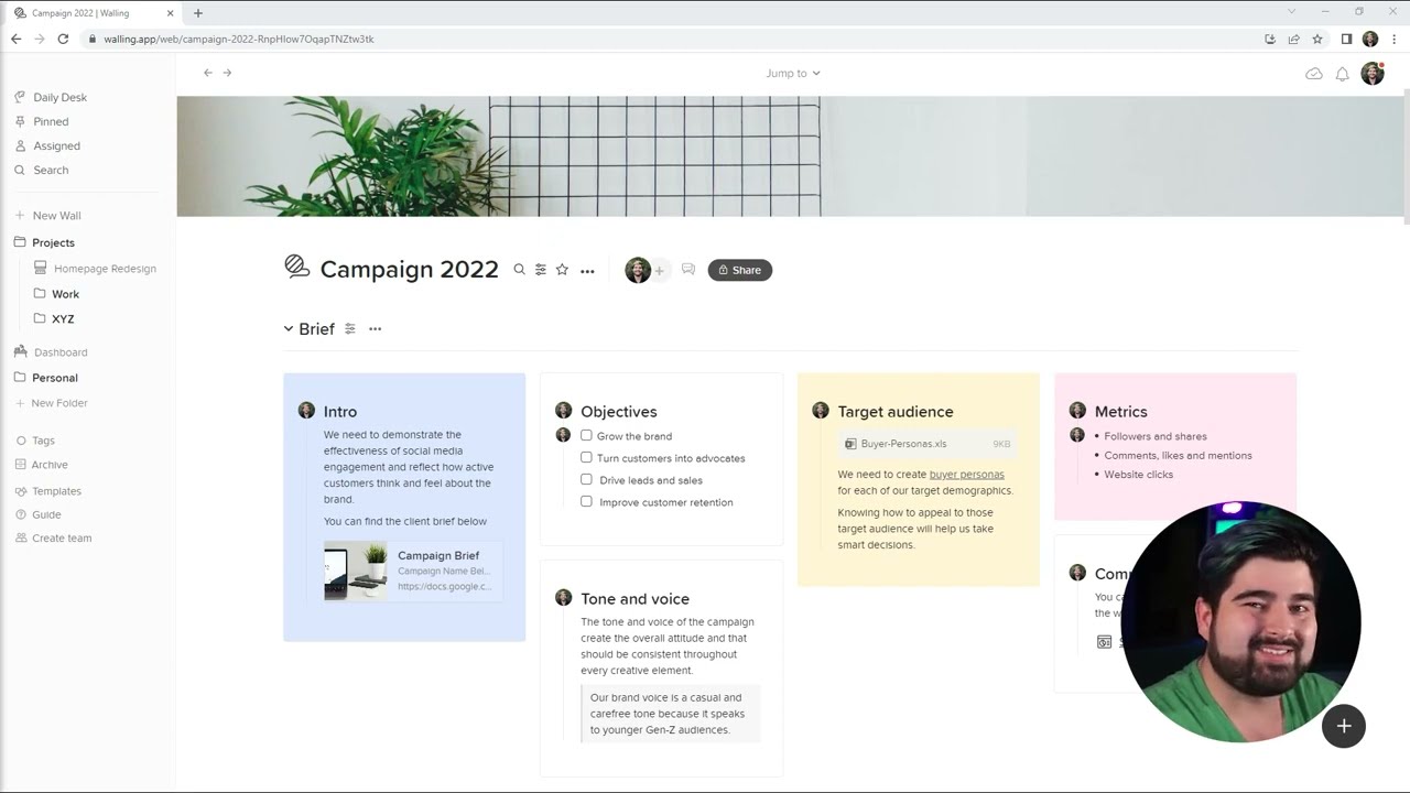 How To Link Your Ideas To Walls & Sections