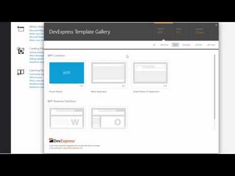 DevExpress WPF: MVVM Scaffolding Wizard