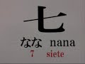 Kanjis Japoneses numeros del 1 al 10 Japanese Nihongo