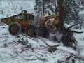 Skidder in the Snow