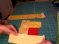 How to lay out a log cabin quilt square