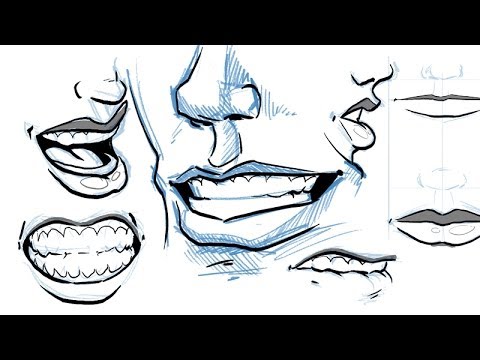 how to draw mouths