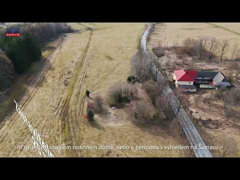 Video Stavební pozemek 1 821 m² – Horní Planá | Šumava u jezera