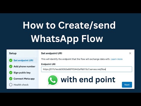 WhatsApp Flow with endpoint | WhatsApp Cloud API flows with end point