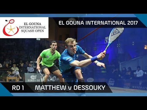 Squash: Matthew v Dessouky - El Gouna International 2017 Rd 1 Highlights